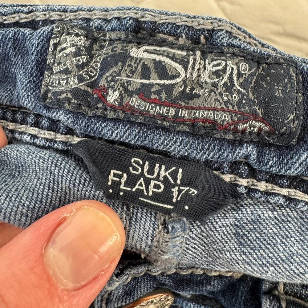 Silver Jeans Co Suki Flap 17 Bootcut‎ Jeans Medium Wash W29 L31 Thick Stitch